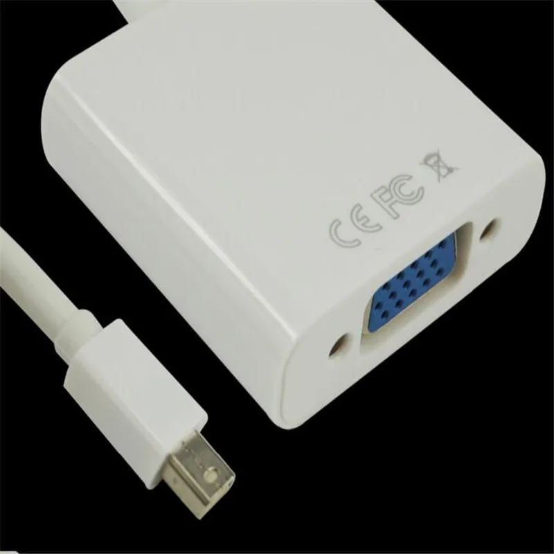 Видеоадаптер BESIUNI Mini DP 1080p с интерфейсом Thunderbolt для кабелей VGA Apple|dp to vga adapter|dp vgamini