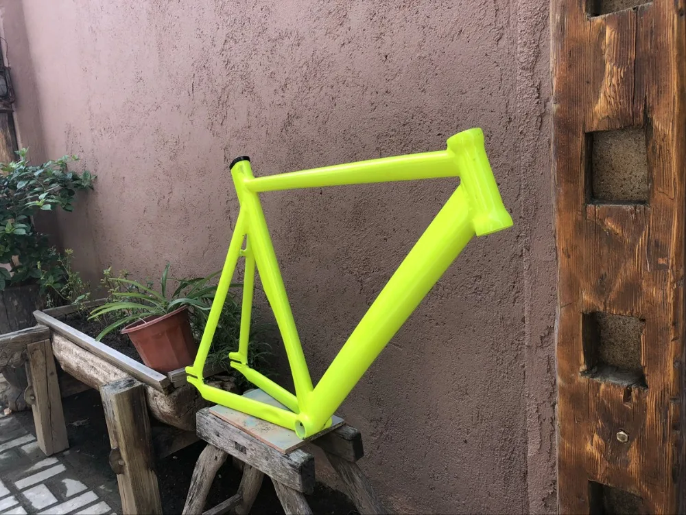 Фиксированная Рама для велосипеда 58 см матовая черная велосипедная Рама Fixie велосипедный кожух из алюминиевого сплава рама