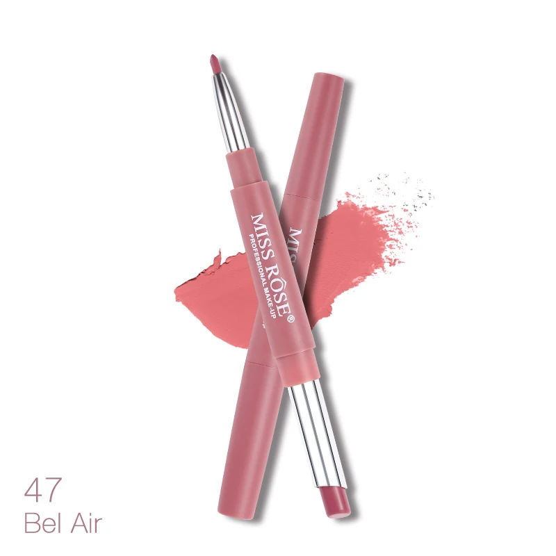 47 Miss Rose/брендовая матовая губная помада Lipliner, набор для макияжа, шелковистая Помада для губ, водостойкая, телесный, для губ, мягкий, долговечный, косметическая косметика - Цвет: 47