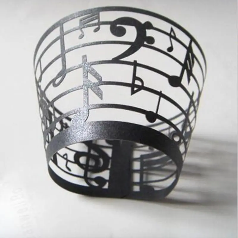 50 шт. черные обертки для кексов чашки бумажная обертка вечерние товары украшения