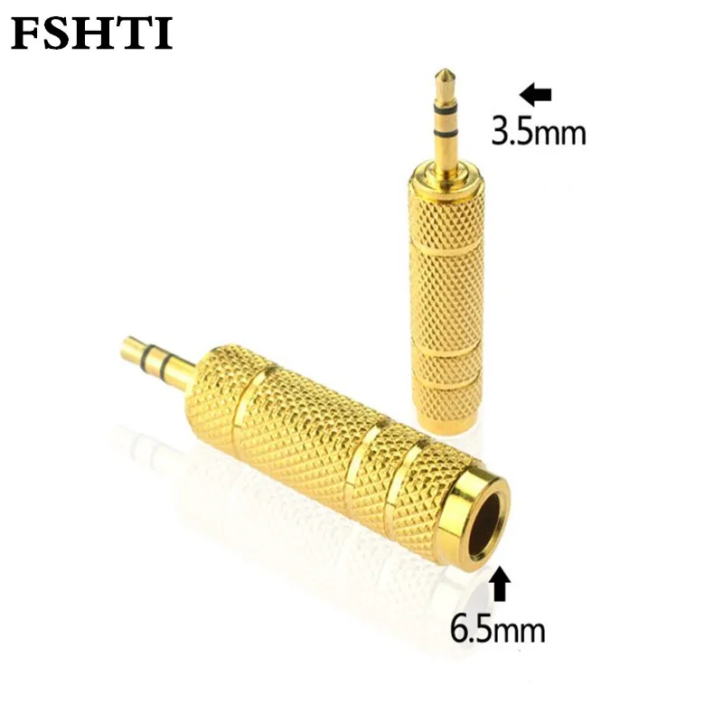 1 шт. переходник со штекера 3 5 мм на гнездо 6 мм|male male|male to malemale female |