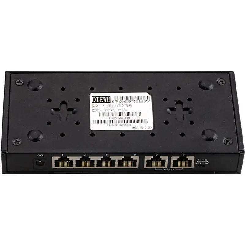 Сетевой коммутатор Diewu 6 портов Poe гигабитный Ethernet 10/100/1000 Мбит/с Lan хаб 4 порта