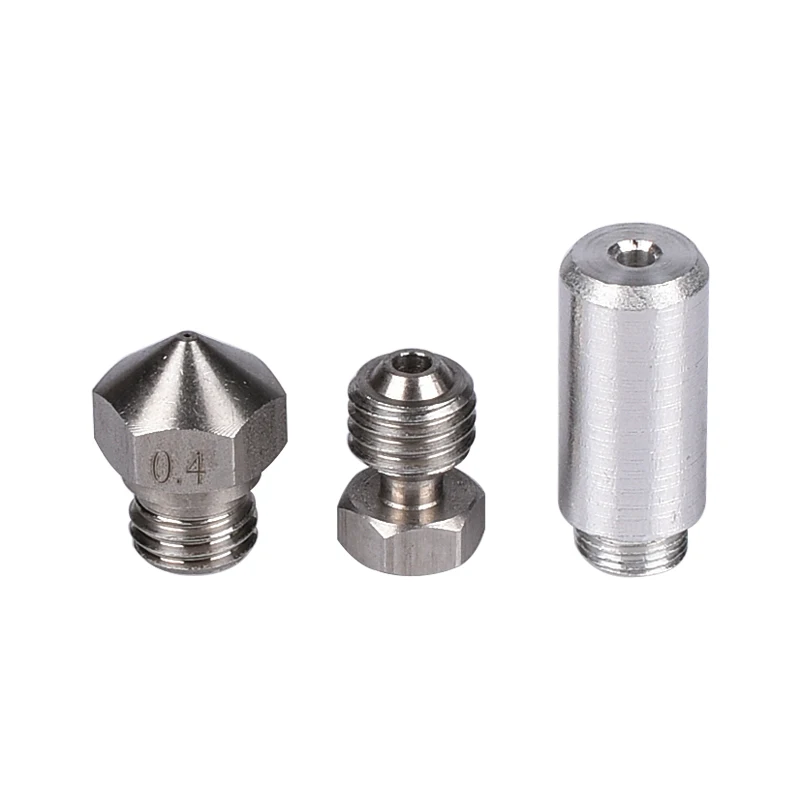 

MK10 All Metal Hotend Kit M7 Nozzle 0.4mm stainless steel & Aluminum throat & connector for MK10 Nozzle 3D printer