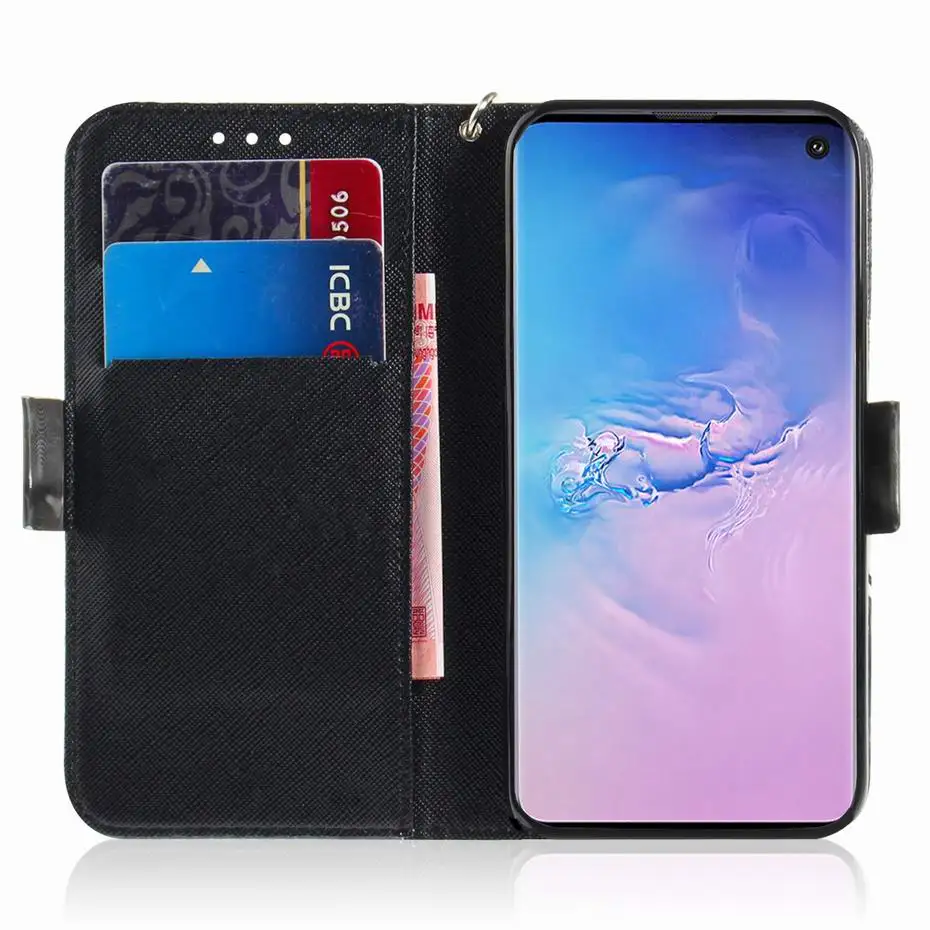 Роскошный флип-чехол для Samsung Galaxy S10e кожаный чехол-кошелек S10 Plus с отделением карт