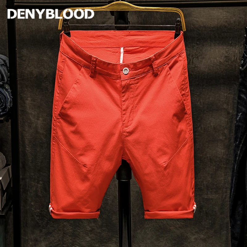 Джинсы Denyblood летние модные мужские повседневные Шорты хлопковые шорты-бермуды