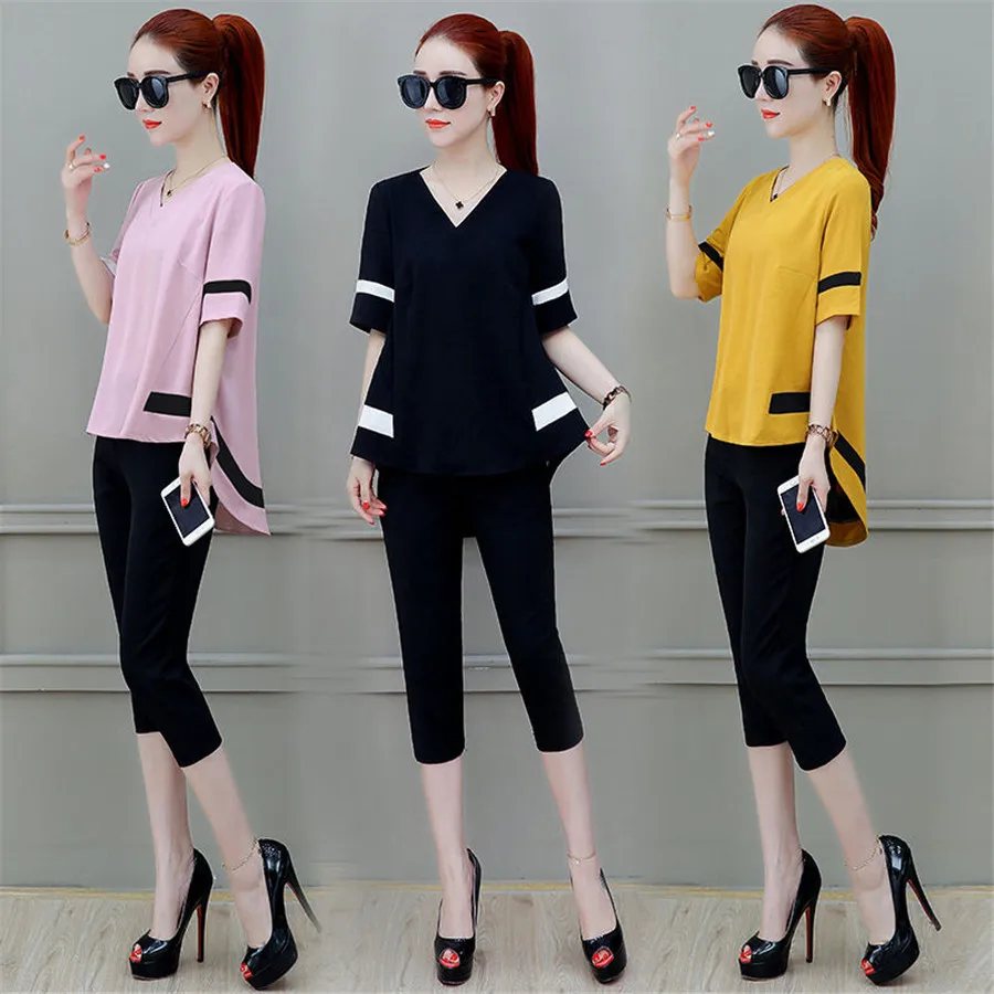 Женский спортивный костюм из двух предметов большие размеры 3xl 4xl комплект со