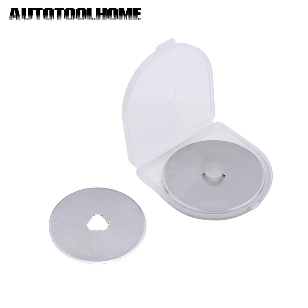 Оптовая продажа 500 шт. 45 мм Вращающийся Резак сменные лезвия с 50 чехол для ткани