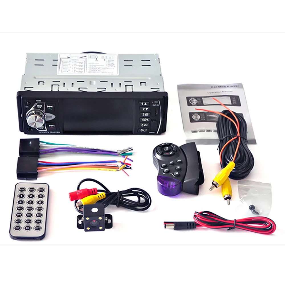 4022D автомагнитолы музыкальный плеер с заднего вида Камера Поддержка Bluetooth