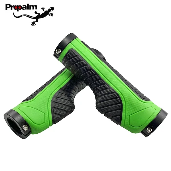 Green Propalm 1940EP MTB полиуретановые ручки для велосипеда, запираемый руль для велосипеда, два боковых замка для шоссейного велосипеда, противоскользящие противоударные ручки - Цвет: Green
