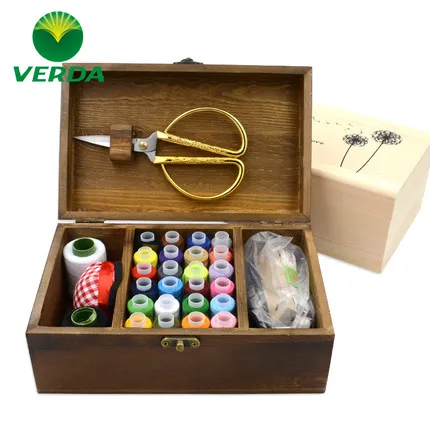 Набор для шитья домашнего бревна Нитки с иглой и нитью 24 цвета линии 15 частями