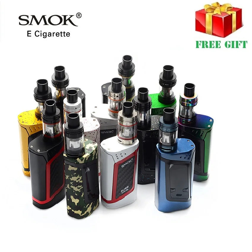 Оригинал Smok чужеродных комплект чужой 220 Вт поле Mod с 3 мл TFV8 маленьких танк