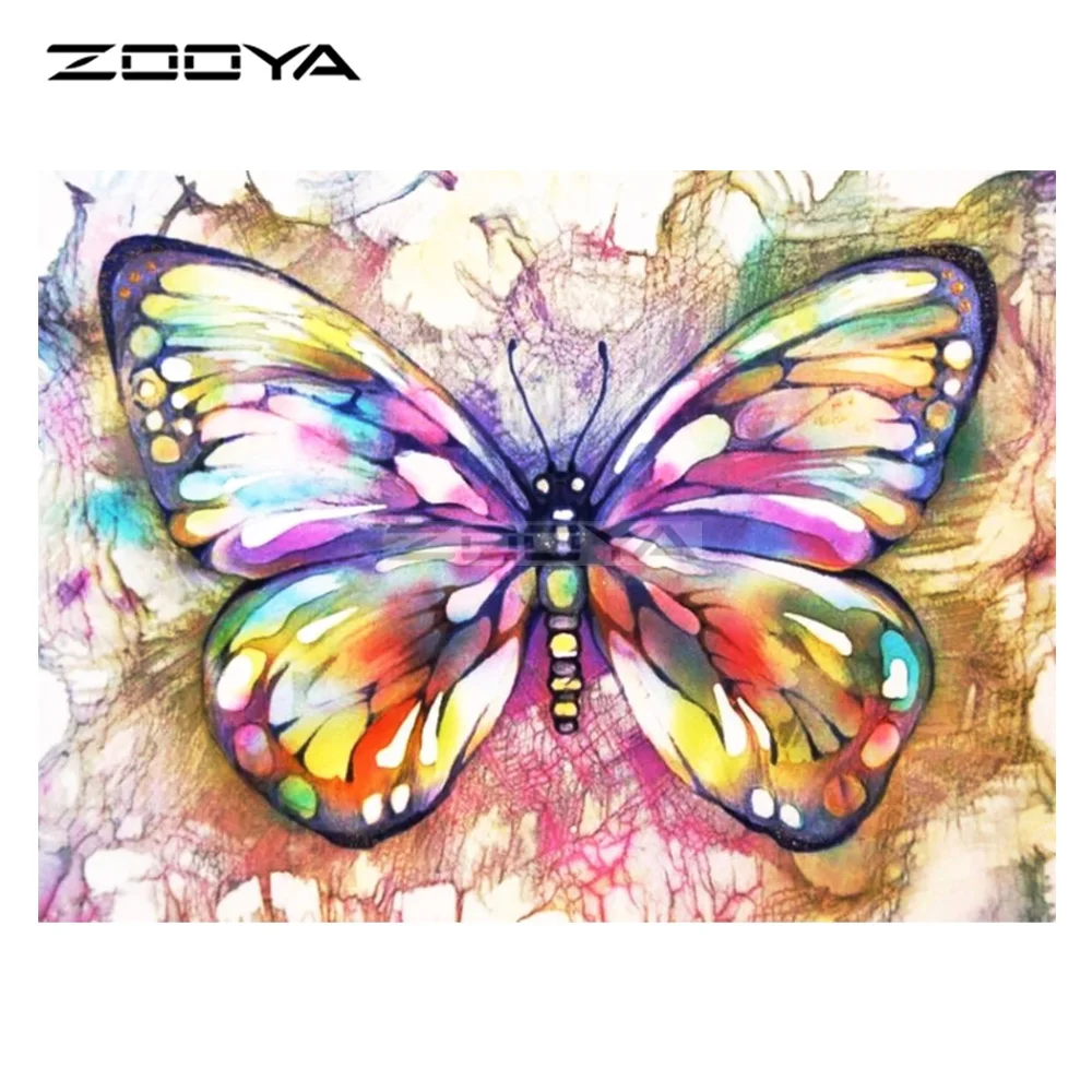 ZOOYA 5D DIY Алмазная цветная картина с бабочками животными алмазная вышивка