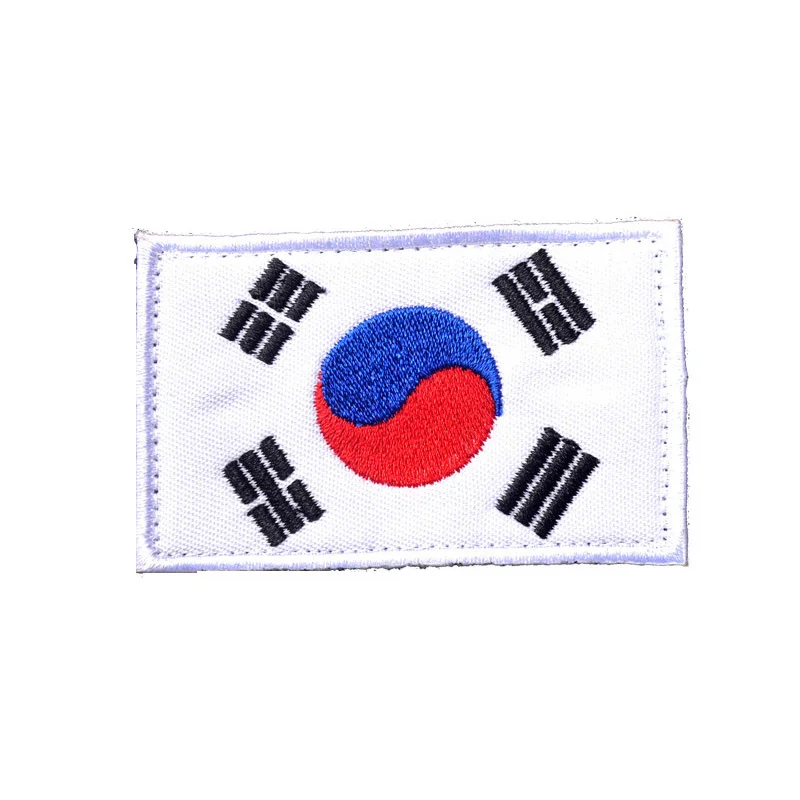 Азиатские страны флаги тактический боевой дух патч флаг Японии Корея Индия