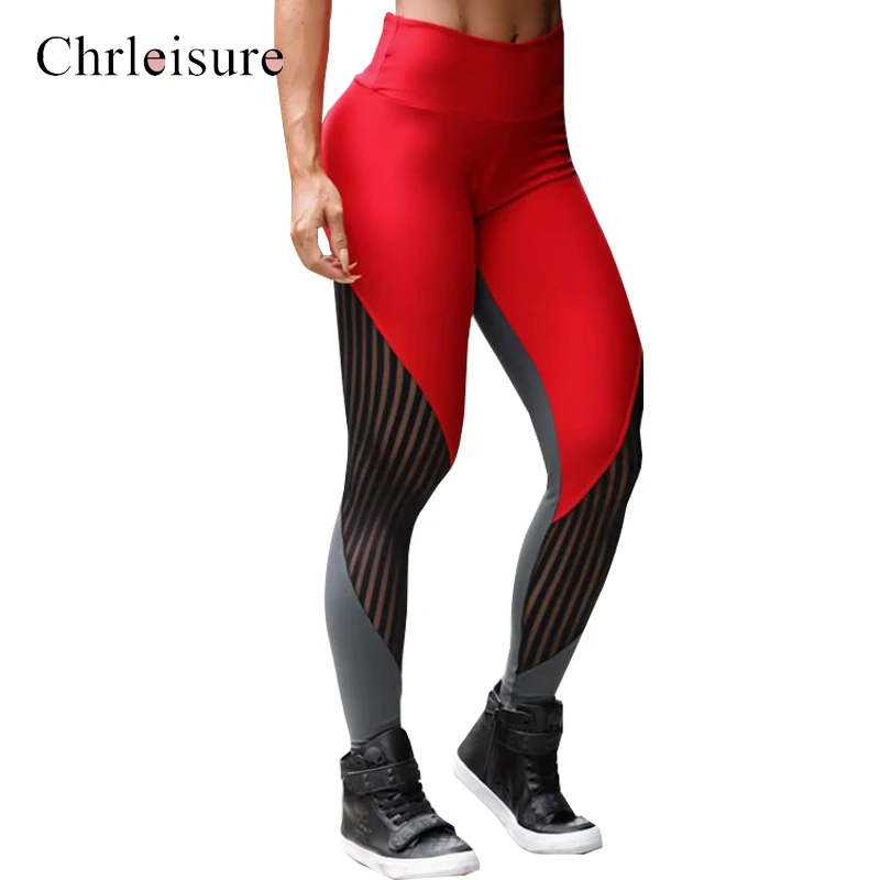 Women High Waist Fitness Leggings Femninia Mesh Perspective Jegging Push Up Female Trousers Sexy Workout Legging | Женская одежда