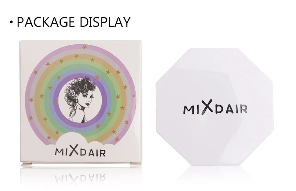 MIXDAIR Shimmer highlighter палитра пудры светящийся набор 2 цвета в 1 лицо составлять Контур бронзатор осветитель лица и глаз изюминка