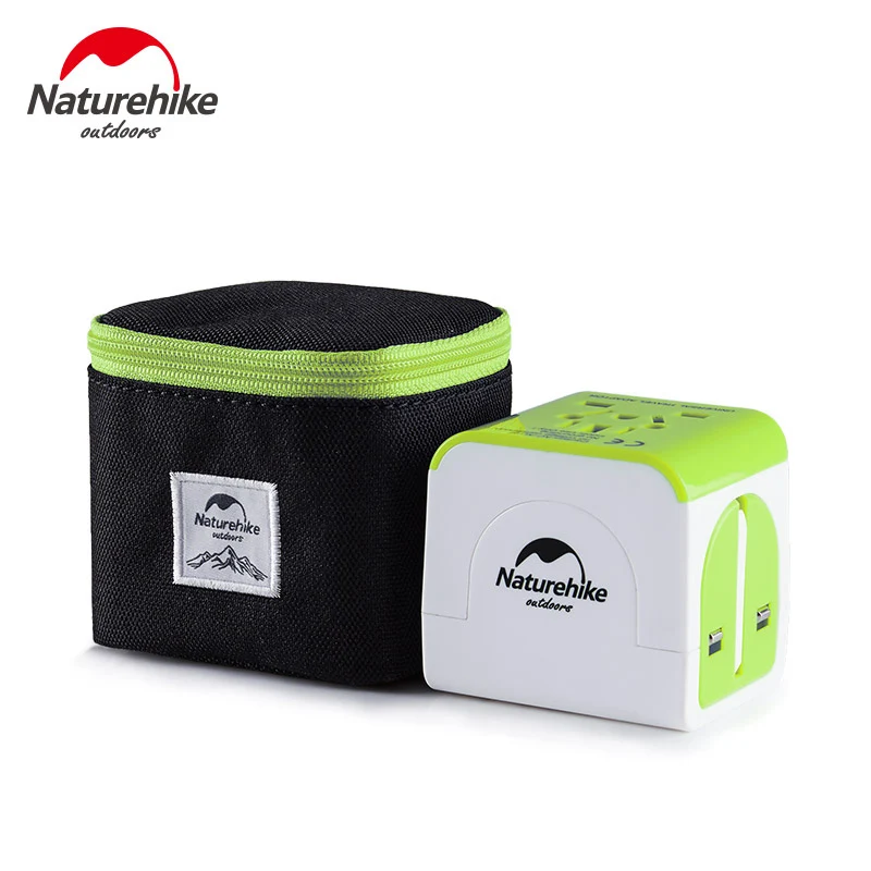 Green Naturehike новые наружные инструменты Трансвертер гнездо преобразования переходник универсальная розетка для путешествий USB разъем США Великобритания ЕС AU разъем - Цвет: Green