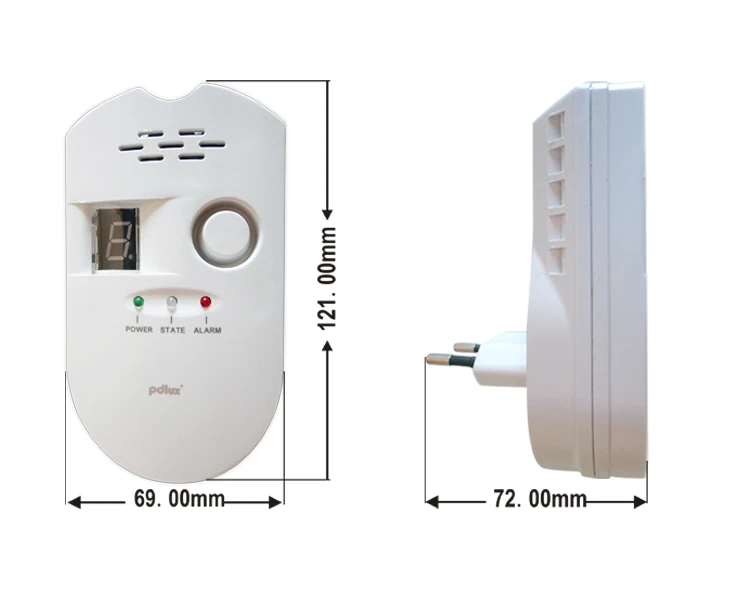 Детектор утечки газа для дома AC100V ~ AC240V беспроводной детектор сжиженного