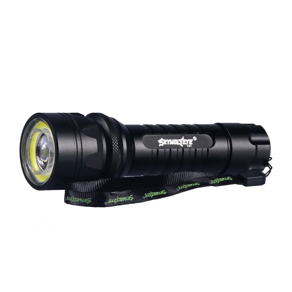 SKYWOLFEYE zoomer 18650 светодиодный фонарь поворотный Регулируемый фокусный