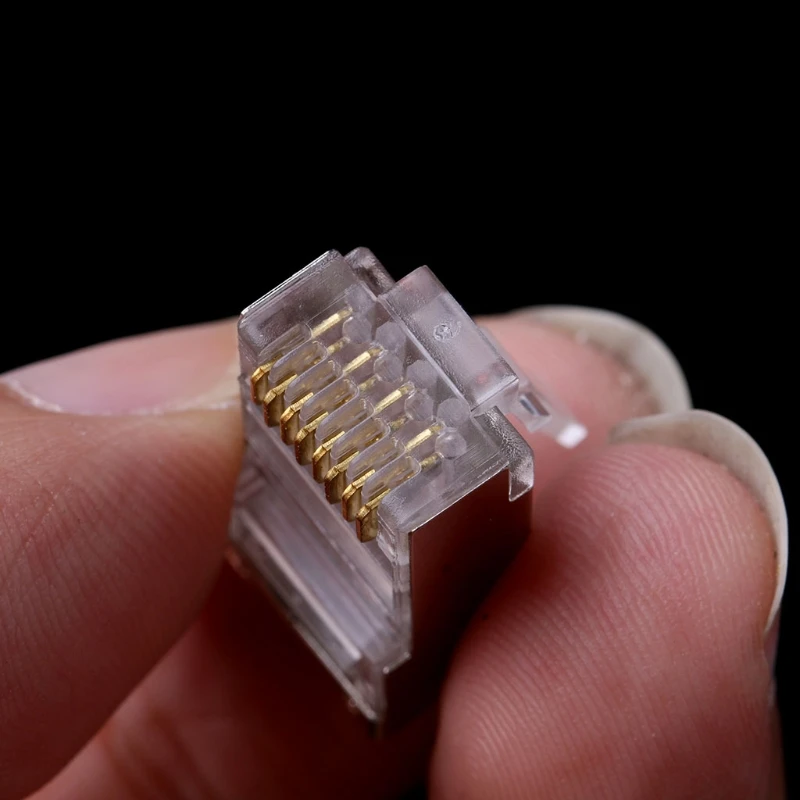 1 Набор/10 шт. Cat6 8 Pin RJ45 8P8C многожильный экранированный обжимной модульный разъем
