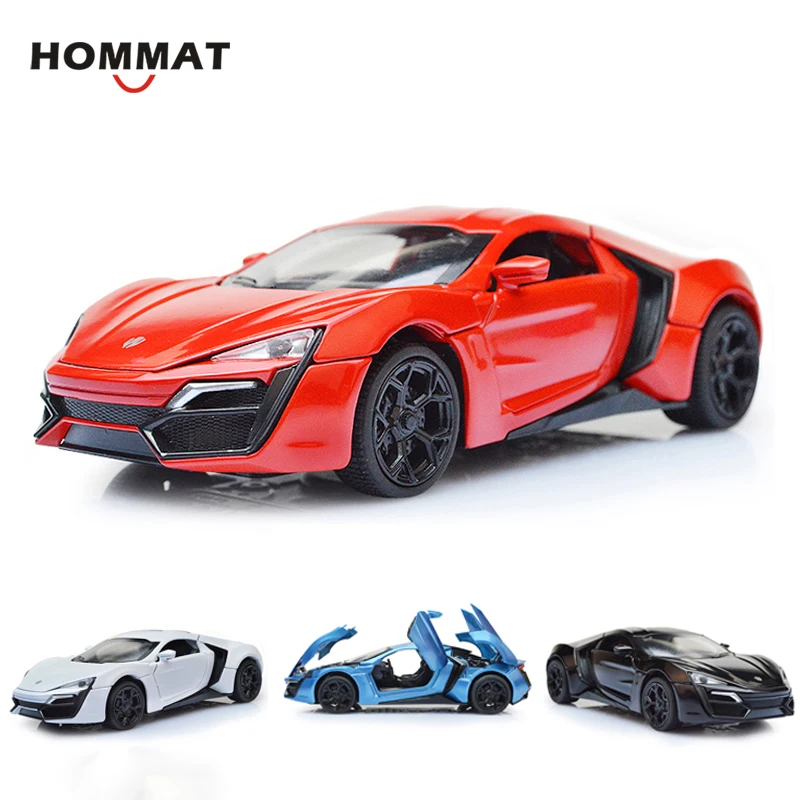 HOMMAT симуляция 1:32 Форсаж Lykan Hypersport спортивный автомобиль литье под давлением