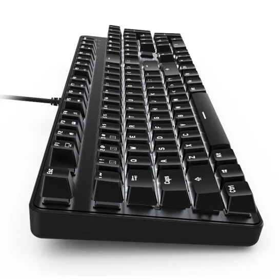 Обновление RK 920C эргономичная USB Проводная белая Механическая игровая клавиатура с подсветкой Вишневый черный, синий, коричневый красный ось бесплатные подарки