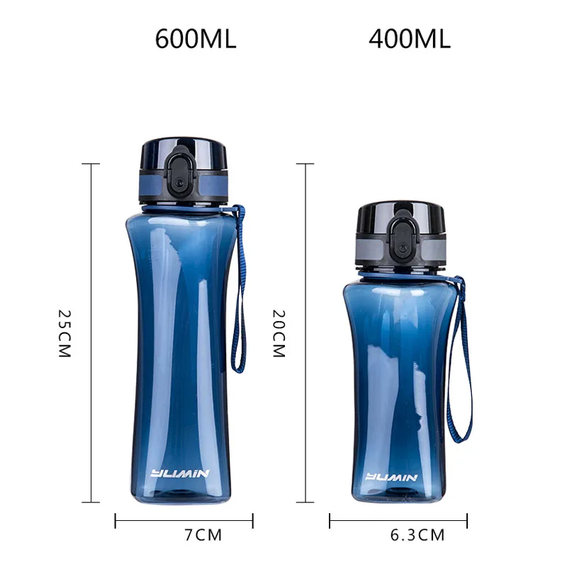 Спортивные Бутылки для воды 400/600ml Протеин шейкер путешествий на открытом воздухе