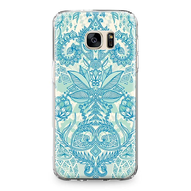 Модные Мандала Книги по искусству цветок Мягкая обложка для samsung Galaxy S4 S5 мини S6 S7 край S8 S9 плюс Grand Prime примечание 4 5 8 силиконовый чехол