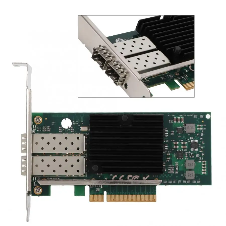 SE-LGI599A-2FB PCI-E X8 10 Gigabit Dual-port 10G Ethernet волоконный адаптер для сервера | Компьютеры и