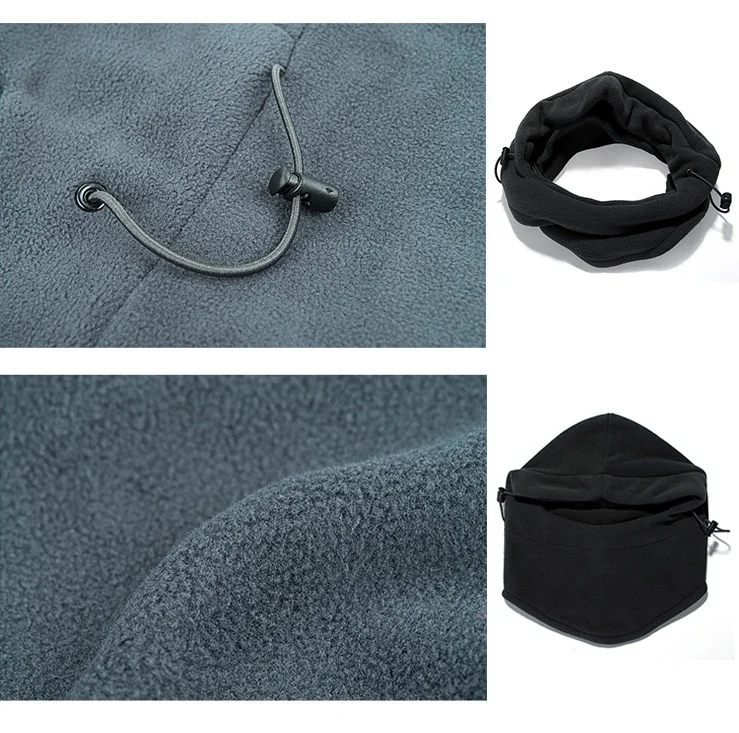 6 в 1 Тепловая Флисовая Балаклава с капюшоном Полицейский спецназ Лыжная