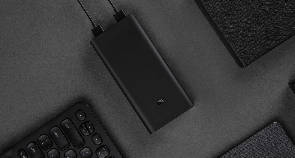Из России- 20000 мАч Xiaomi Power Bank 3 Mi Power Bank Pro PLM07ZM с тройным выходом USB USB-C 45 Вт Двусторонняя Быстрая зарядка