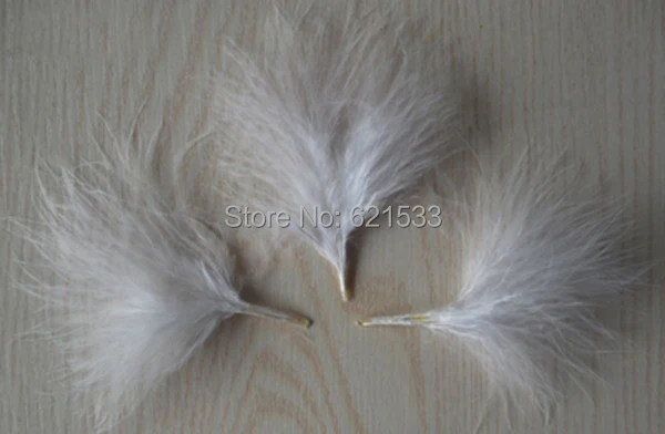 

1KG/lot 6-10CM White BLOOD QUILL TURKEY MARABOU FEATHERS for earrings,hair pieces and bridal creations,wholesale