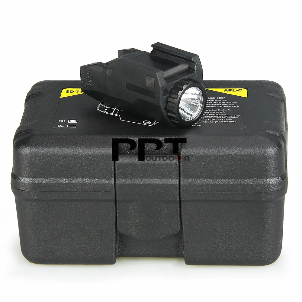 TRIJICON тактический фонарик APL-C свет мини пистолет свет Постоянный/Мгновенный/Стробоскоп 200 люмен Для Пистолетов Glock Rail PP15-0126