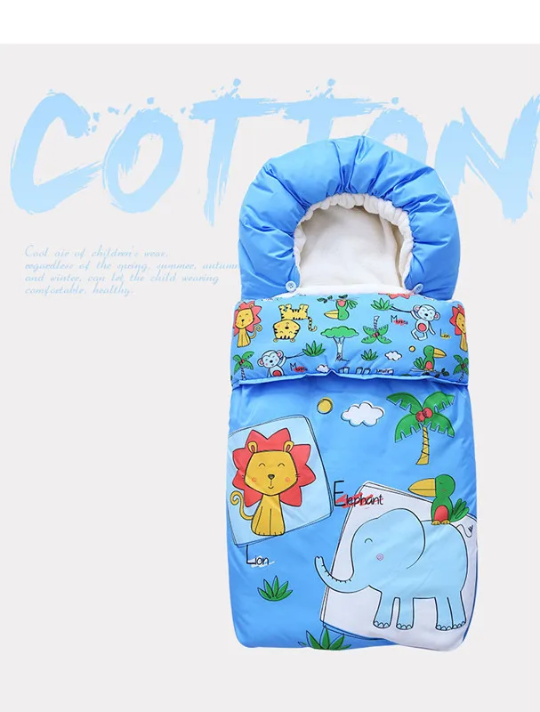 Чехол для ног в детскую коляску Carseat спальный мешок осень зима одноцветное для сна унисекс конверты новорожденных коляска теплый