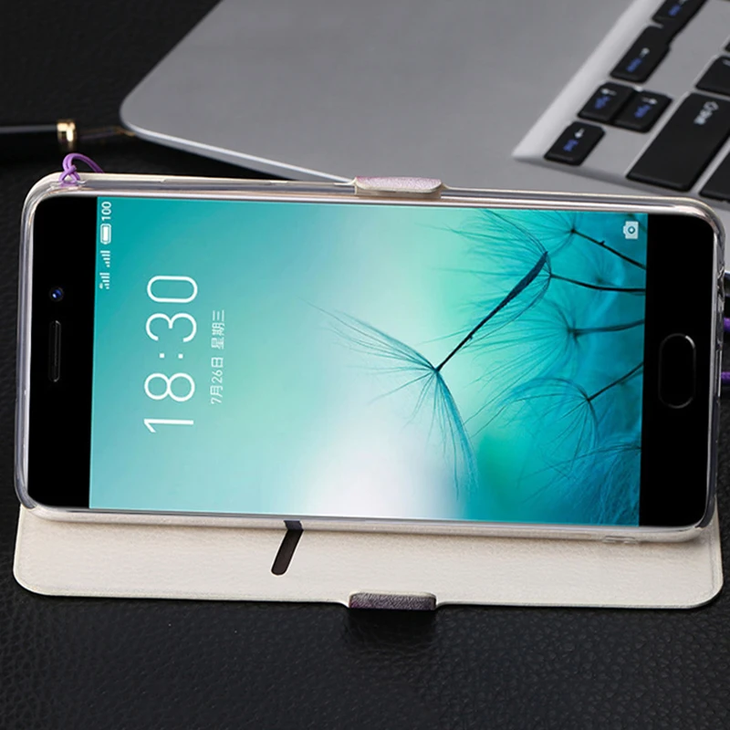 Ipngve из искусственной кожи шаблон печати Kickstand флип чехол для Meizu M6S случаях 5 7