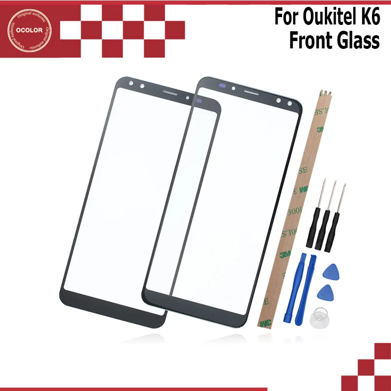 Ocolor для Oukitel K6 спереди Стекло внешний объектив Панель соответствовать замены