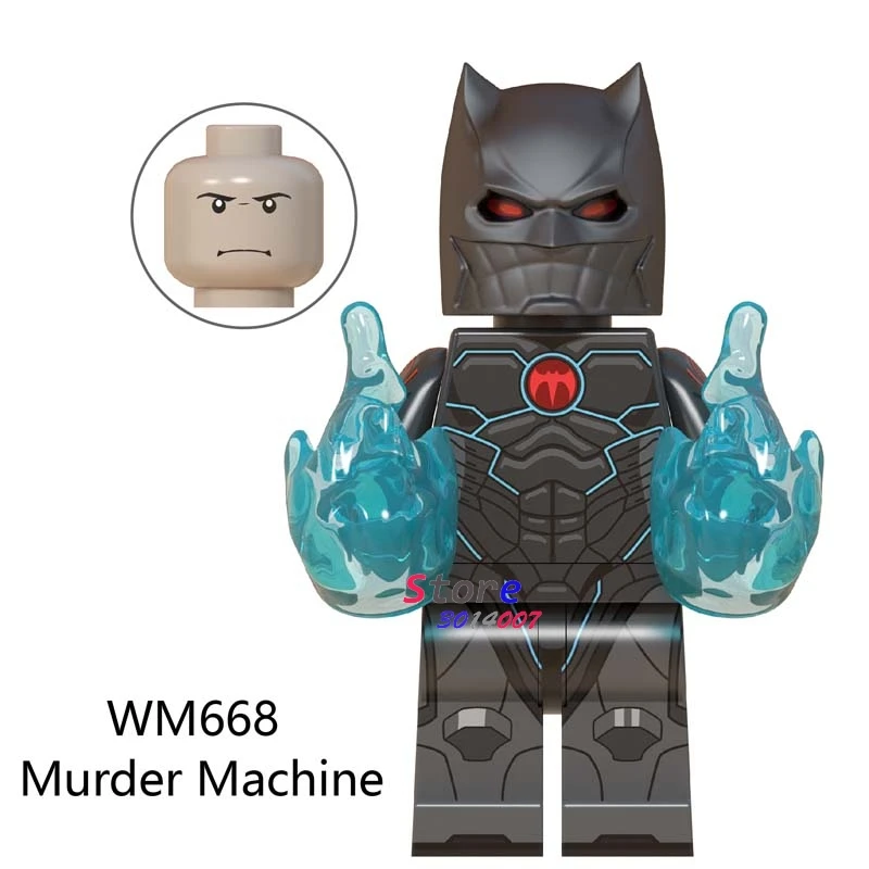 WM668 Одиночный DC супергерой Бэтмен темные ночи красная гибель беспощадная летучая мышь кто смеется Drawnbreaker строительные блоки детские игрушки - Цвет: WM668