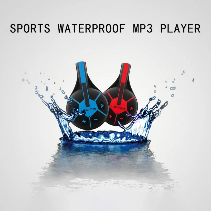 Водонепроницаемый MP3 плеер с поворотом на 360 градусов перезаряжаемый 8
