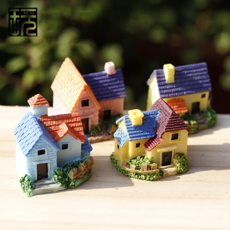 Смола Zakka Миниатюрная модель виллы украшение дома DIY сказочные садовые миниатюры