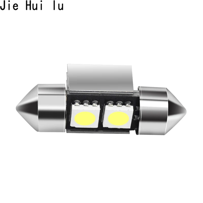 1 шт. 31 мм C5W C3W canbus без ошибок гирлянда 2 светодиода 5050 smd автомобильный номерной