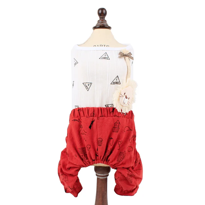 2018 новая одежда для домашних животных котов котенок рубашка без рукавов и штаны