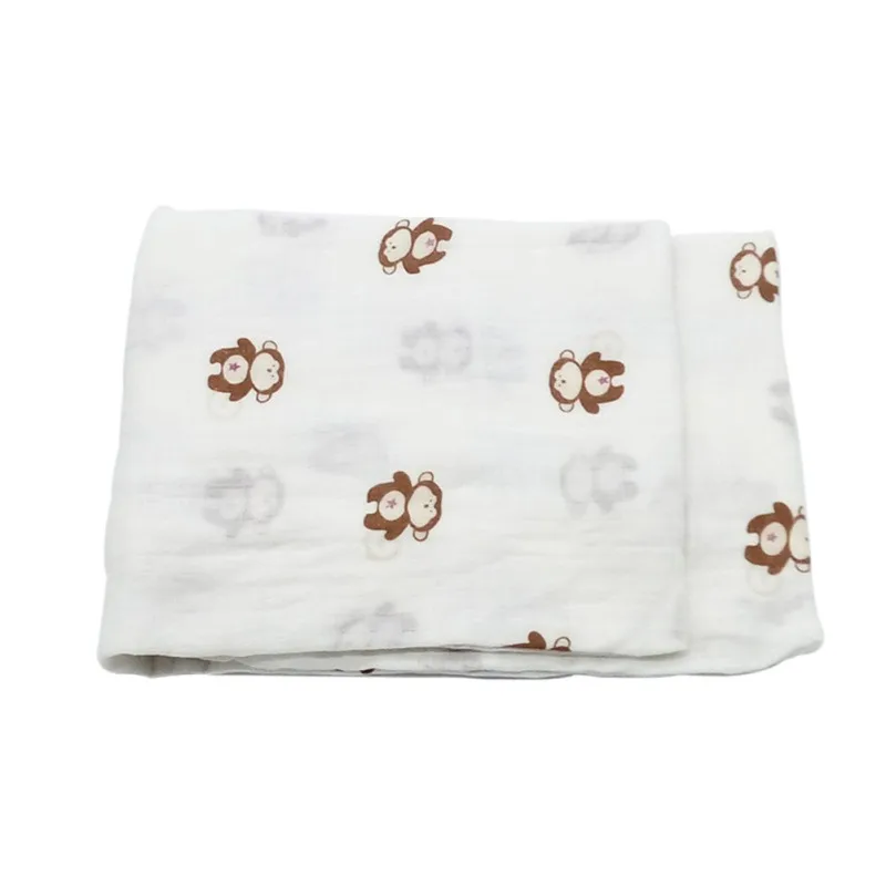 Newborn Infant Cotton Swaddle Towel Random Delivery Muslin Baby Swaddling Blanket 120x120cm | Мать и ребенок