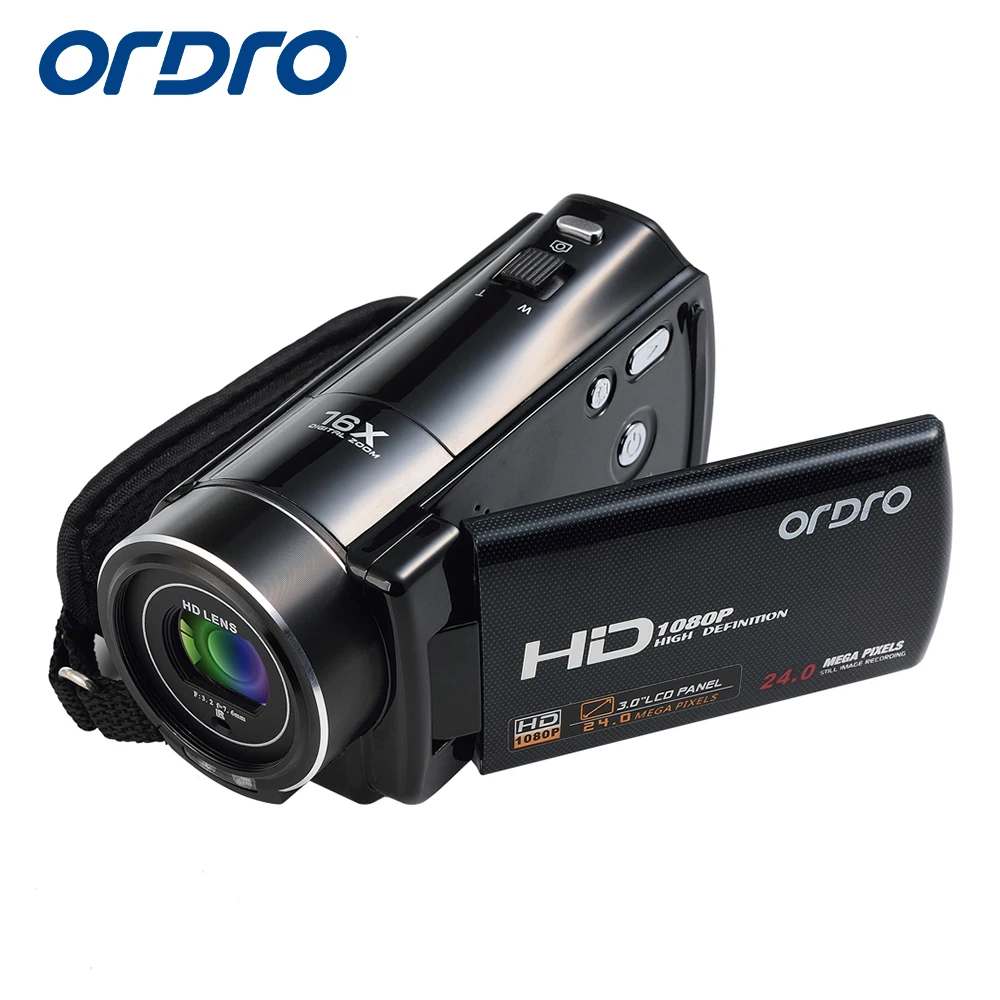 Ordro HDV V7 WIFI 1080P Full HD Цифровая видеокамера 24MP 16X Zoom Recoding 3 0 &quotЖК экран дистанционное