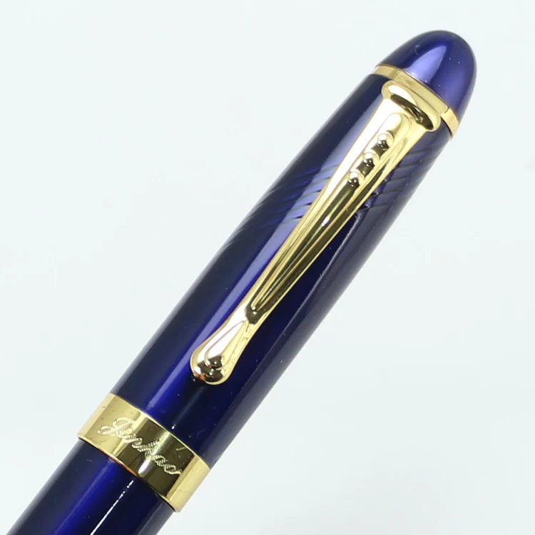 JINHAO X450 темно синее и Золотое перо с широким основанием авторучка Канцтовары