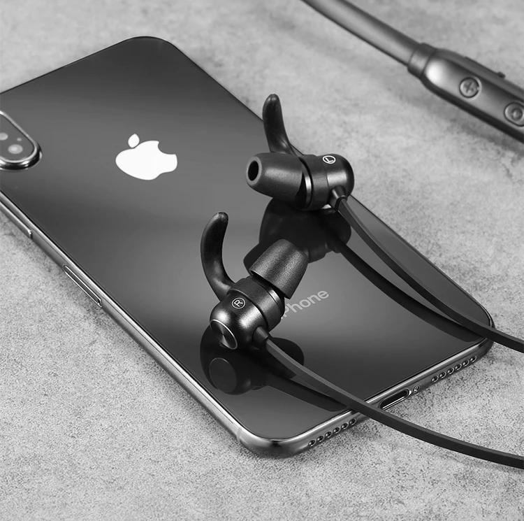NAIKU 4D Bluetooth наушники Встроенный микрофон беспроводные легкие шейные спортивные