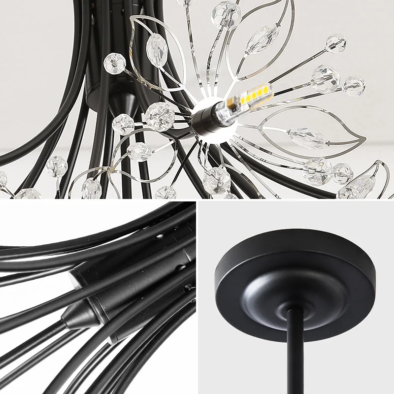 Скандинавская современная детская комната Led bedroom lamp dandelion Висячие огни