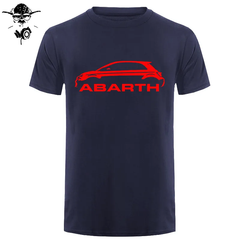 Мужская футболка Fiat 500 Abarth Classic Car s высокого качества с круглым вырезом s забавная футболка новинка футболка