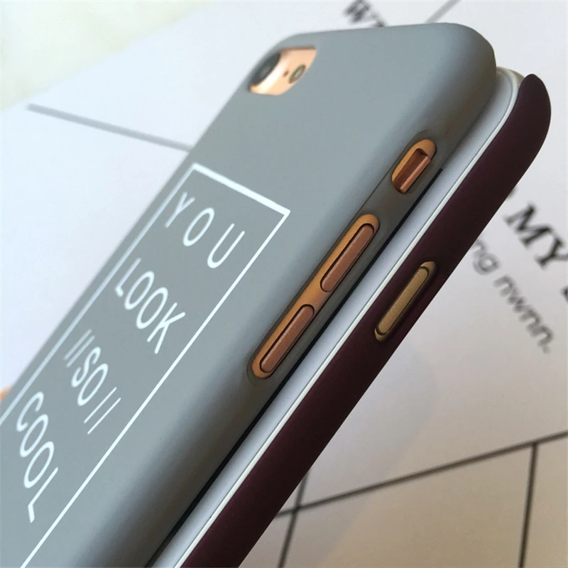 Смешанный Цвет забавные английские буквы Дело Капа для iPhone 6 6S художественный