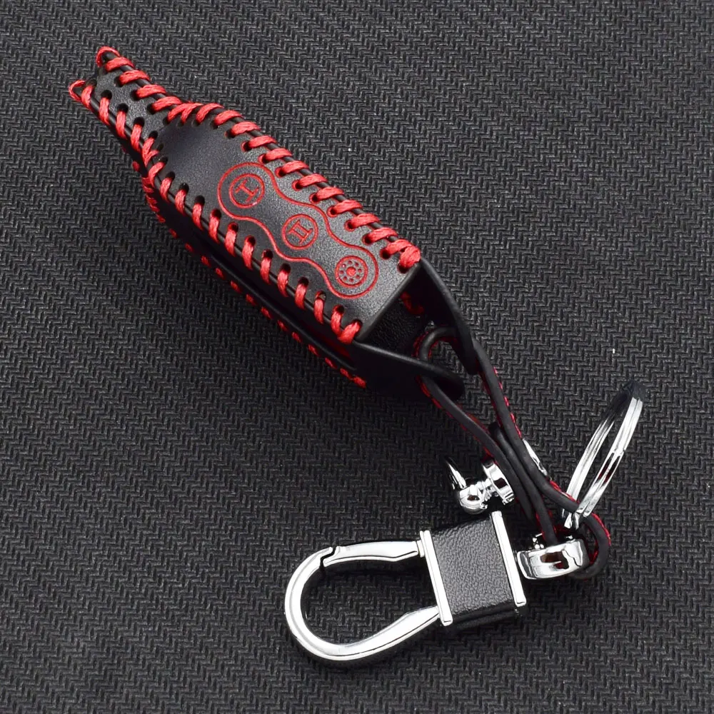 ATOBABI A9 Genuine Leather Key Case Remote Controller Keychain Holder Skin For Two Way Car Alarm StarLine A6 A8 LCD Cover |