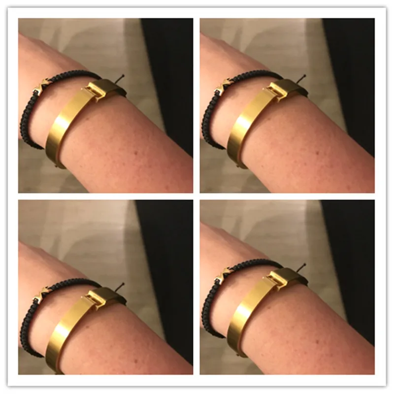 

Top Fashion Luxury Famous Brand Men's Jewelry Stainless Steel Bracelet Men Punk Distinctive Simple Love Bracelets Bangles