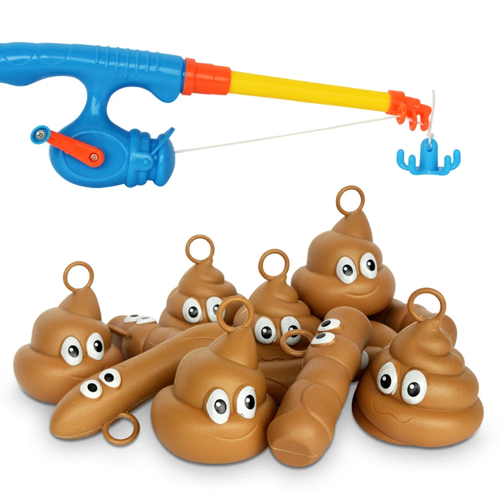 Водная игра игрушечный набор инструментов Floaters Poo Ванна Рыбалка дети взрослые